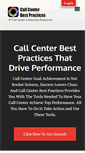Mobile Screenshot of callcenterbestpractices.com