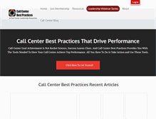 Tablet Screenshot of callcenterbestpractices.com